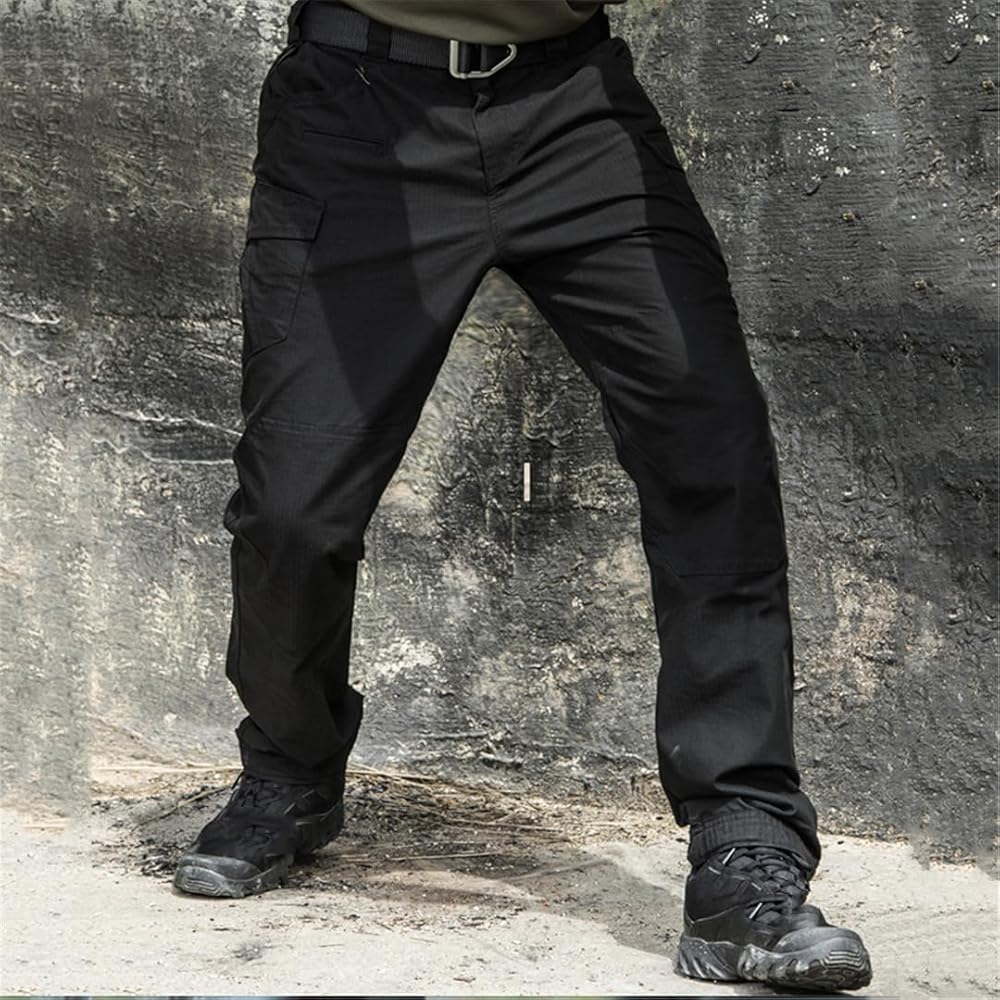 1piu1uguale3】BLACK MILITARY CARGO PANTS 1piu1uguale3】BLACK